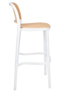 Krzesło barowe WICKY białe - King Home