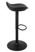 Krzesło barowe FLINT regulowane czarne - King Home