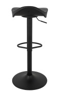 Krzesło barowe FLINT regulowane czarne - King Home
