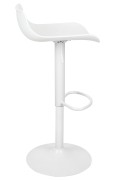 Krzesło barowe SNAP BAR regulowane białe - King Home