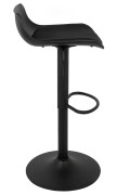 Krzesło barowe SNAP BAR TAP regulowane czarne - King Home
