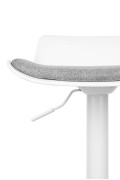 Krzesło barowe SNAP BAR TAP regulowane białe - King Home