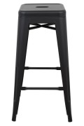 Krzesło barowe TOWER 76 czarne - King Home