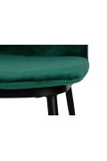 Krzesło DIEGO zielone - welur, podstawa czarno złota - King Home