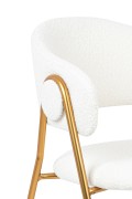 Krzesło VERSO BOUCLE białe - King Home