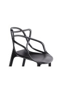 Krzesło barowe HILO PREMIUM 65 cm czarne - King Home