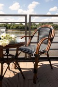 Krzesło CAFE PARIS ARM brązowe rattan - King Home