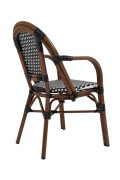 Krzesło CAFE PARIS ARM brązowe rattan - King Home