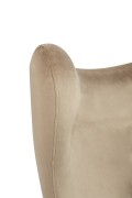 Fotel EGG SZEROKI VELVET khaki - King Home