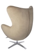 Fotel EGG SZEROKI VELVET khaki - King Home