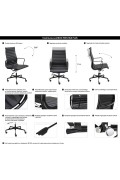 Fotel biurowy AERON PRESTIGE PLUS czarny - skóra naturalna, aluminium - King Home