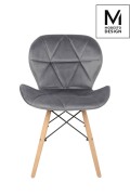 MODESTO krzesło KLIPP VELVET ciemny szary - Modesto Design