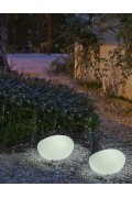 NEW GARDEN lampa ogrodowa PETRA 40 SOLAR & BATTERY biała - New Garden