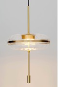 Lampa wisząca CHAPLIN 360 mosiądz - LED, szkło - King Home