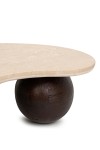 MaMaison stolik kawowy ORGANIC trawertyn / drewno - King Home