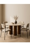 Stół jadalniany RAGNO 120 drewno / marmur - MaMaison