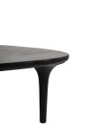 Stolik kawowy LAMINAR czarny / drewno - MaMaison