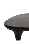 Stolik kawowy LAMINAR czarny / drewno - MaMaison