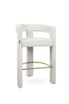 Krzesło barowe LOGAN białe - MaMaison