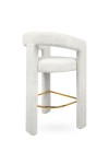 Krzesło barowe LOGAN białe - MaMaison