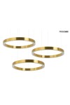 Lampa wisząca RING 80 + 80 + 80 złota na jednej podsufitce - Moosee