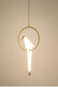 Lampa wisząca LORO 1 CIRCLE złota - LED - King Home