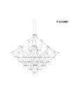 Lampa wisząca CONSTELATION 77 - LED, stal szczotkowana - Moosee