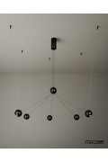 MOOSEE lampa wisząca OCTO 5 czarna - Moosee