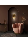 MOOSEE lampa ścienna IMPERIAL WALL GOLD - stal, kryształ - Moosee