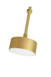 Lampa wisząca CAPRI LINE 3 złota - 180 LED, aluminium, szkło - Moosee