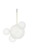 MOOSEE lampa wisząca CAPRI LINE 3 złota / biała - 180 LED, aluminium, szkło - Moosee