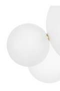 MOOSEE lampa wisząca CAPRI LINE 3 złota / biała - 180 LED, aluminium, szkło - Moosee