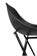 Krzesło barowe PERSY czarne 75 - King Home