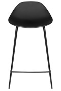 Krzesło barowe PERSY czarne 66 - polipropylen, metal - King Home
