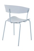 Krzesło JETT jasnoszare - polipropylen, metal - King Home
