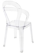 Krzesło MERCI transparentne - poliwęglan - King Home