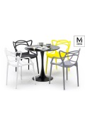 MODESTO krzesło HILO białe - polipropylen - Modesto Design