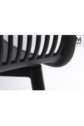 MODESTO krzesło BASKET ARM czarne - polipropylen - Modesto Design