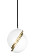 Lampa wisząca GLOBE 20 złota - LED, akryl, metal - King Home