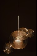 Lampa wisząca CAPRI 4 chrom - 60 LED, aluminium, szkło - King Home