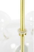 Lampa wisząca CAPRI DISC 3 złota - 180 LED, aluminium, szkło - King Home