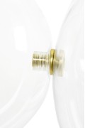 Lampa wisząca CAPRI LINE 7 złota - 420 LED, aluminium, szkło - King Home