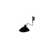 Lampa ścienna RAVEN WALL UP czarna - aluminium, stal węglowa - King Home