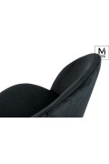 MODESTO krzesło NICOLE czarne - welur, metal - Modesto Design