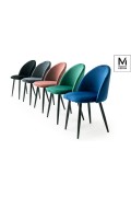 MODESTO krzesło NICOLE zielone - welur, metal - Modesto Design