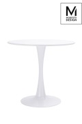 MODESTO stół TULIP FI 80 biały - MDF, podstawa metalowa - Modesto Design