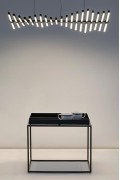 Lampa wisząca PIANO 20 czarna - LED, aluminium - King Home