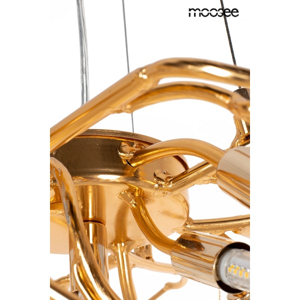 Lampa wisząca RIVIERA 60 złota / clear - Moosee