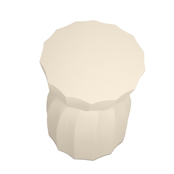 Stolik ROLLING beżowy / drewno - MaMaison