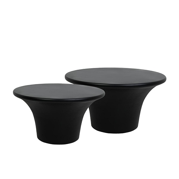 Zestaw stolików kawowych PODIUM czarny - MaMaison